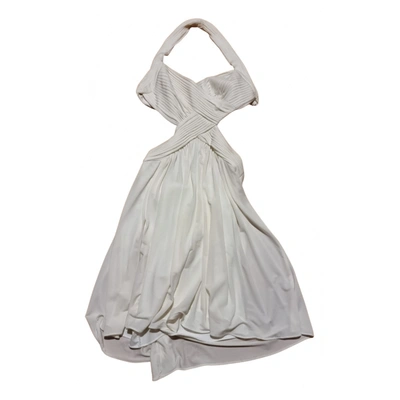 Pre-owned Bcbg Max Azria Mini Dress In White