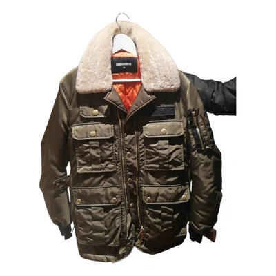 Pre-owned Dsquared2 Peacoat In Khaki