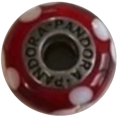 Pre-owned Pandora Silver Pendant In Red