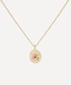 Cece Jewellery 18ct Gold The Rose And Diamond Pendant Necklace In Gold