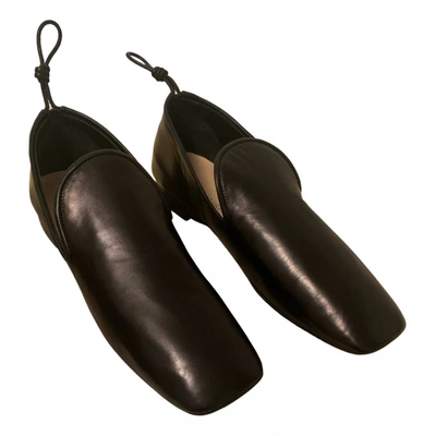 Pre-owned Lemaire Leather Ballet Flats In Black
