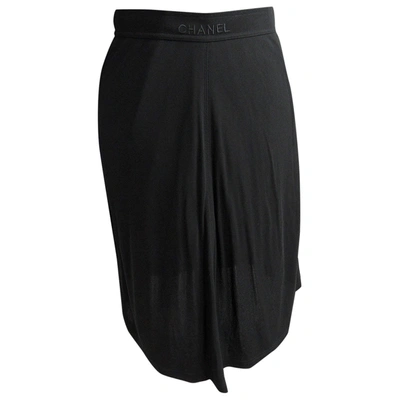Pre-owned Chanel Mid-length Skirt In Black