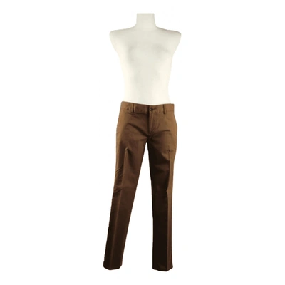 Pre-owned Massimo Dutti Trousers In Brown