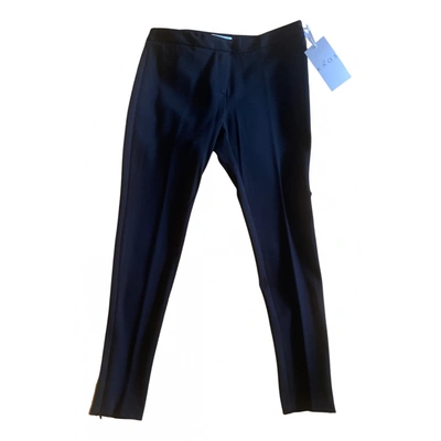 Pre-owned Kaos Straight Pants In Black