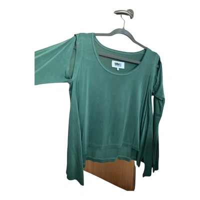 Pre-owned Maison Margiela Silk Camisole In Green