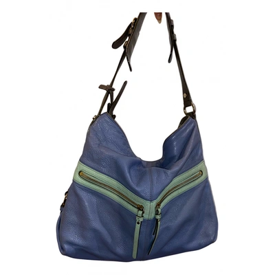Pre-owned Lancel Leather Handbag In Blue