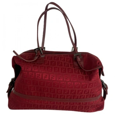 Pre-owned Fendi Cloth Handbag In Red