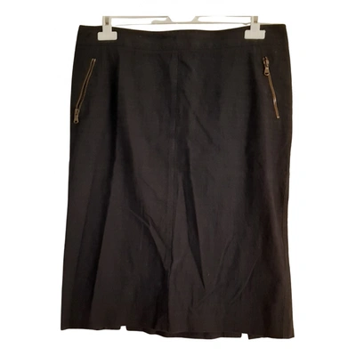 Pre-owned Costume National Mid-length Skirt In Black