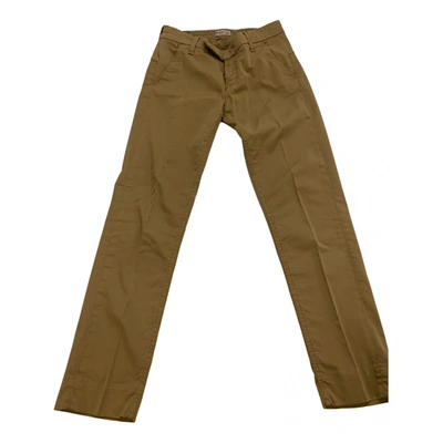Pre-owned True Nyc Trousers In Khaki