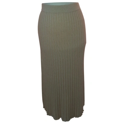 Pre-owned C/meo Collective Maxi Skirt In Beige