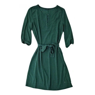 Pre-owned Tommy Hilfiger Mini Dress In Green