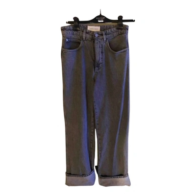 Pre-owned Alberta Ferretti Large Jeans In Grey
