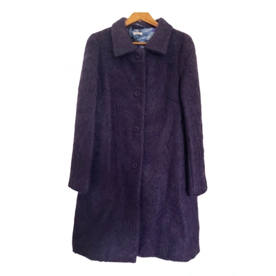 Pre-owned P.a.r.o.s.h Wool Coat In Purple