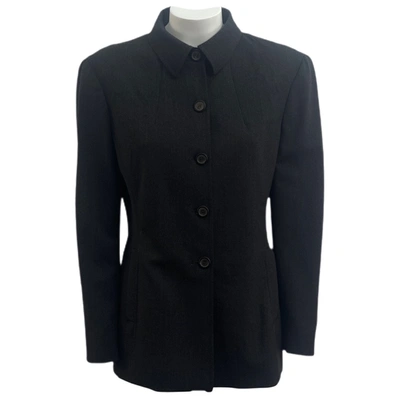 Pre-owned Marella Wool Blazer In Anthracite