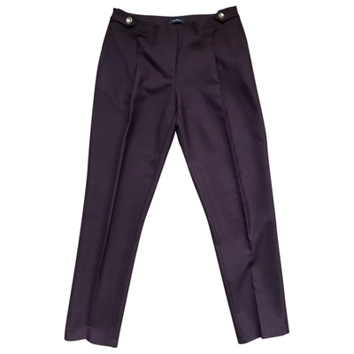 Pre-owned Max & Co Trousers In Burgundy