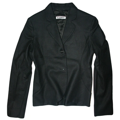 Pre-owned Jil Sander Wool Blazer In Black