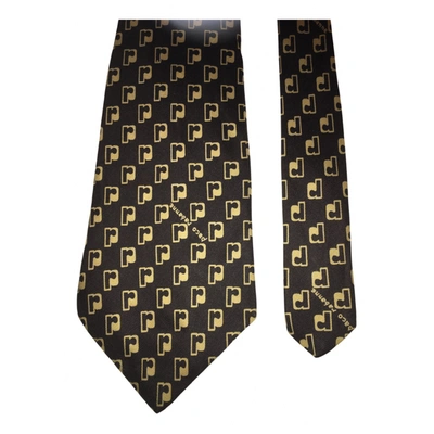 Pre-owned Rabanne Silk Tie In Brown