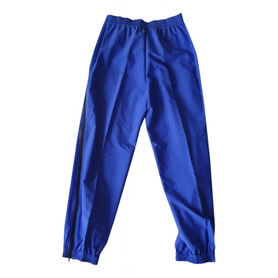 Pre-owned Fila Trousers In Turquoise