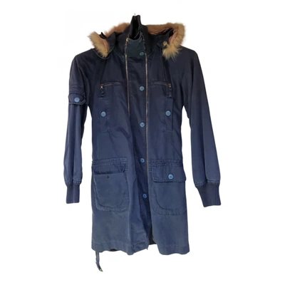 Pre-owned Pinko Parka In Blue