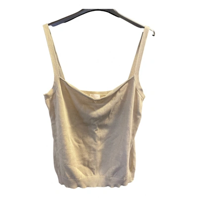 Pre-owned Valentino Top In Beige