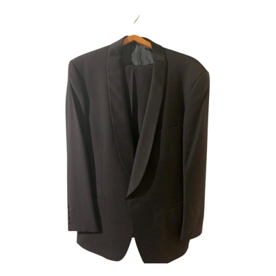 Pre-owned Saint Laurent Silk Suit In Black