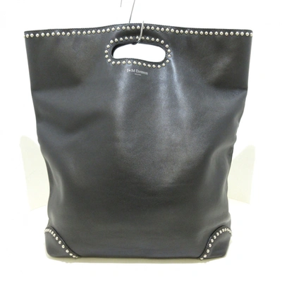 Pre-owned J & M Davidson Leather Tote In Black