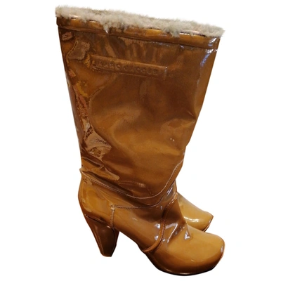 Pre-owned Marc Jacobs Leather Snow Boots In Camel