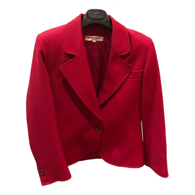 Pre-owned Saint Laurent Short Vest In Red