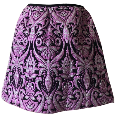 Pre-owned Manoush Mini Skirt In Purple