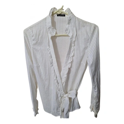 Pre-owned Massimo Dutti Blouse In White