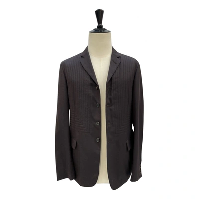 Pre-owned Alexander Mcqueen Wool Vest In Brown