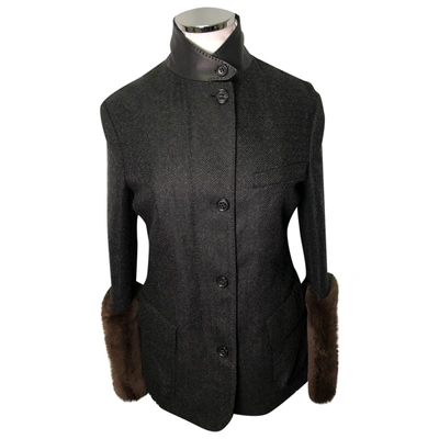 Pre-owned Loro Piana Cashmere Short Vest In Grey
