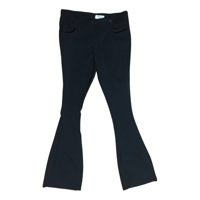Pre-owned Moschino Cheap And Chic Wool Trousers In Black