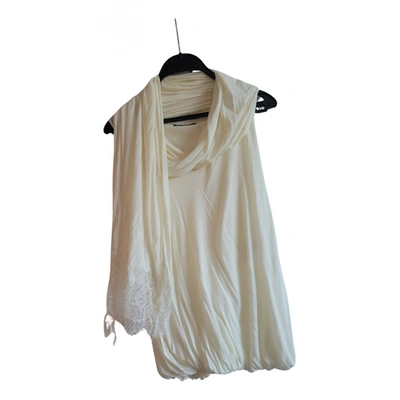 Pre-owned Alexander Mcqueen Camisole In White
