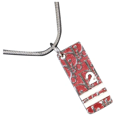 Pre-owned Dior Necklace In Red