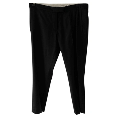 Pre-owned Joseph Wool Chino Pants In Black