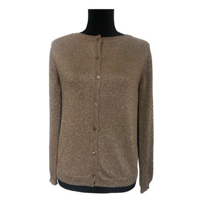 Pre-owned Massimo Dutti Cardigan In Gold