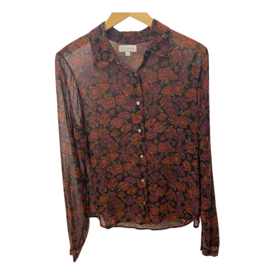 Pre-owned Jigsaw Blouse In Burgundy