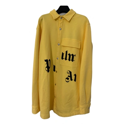 Pre-owned Palm Angels Linen Jacket In Yellow