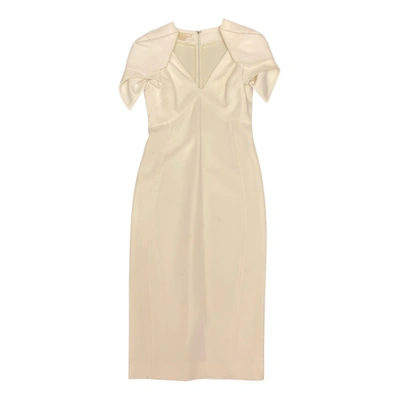 Pre-owned Antonio Berardi Mid-length Dress In White