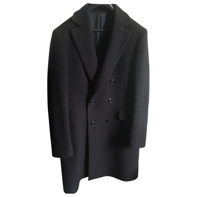 Pre-owned Massimo Piombo Wool Coat In Blue