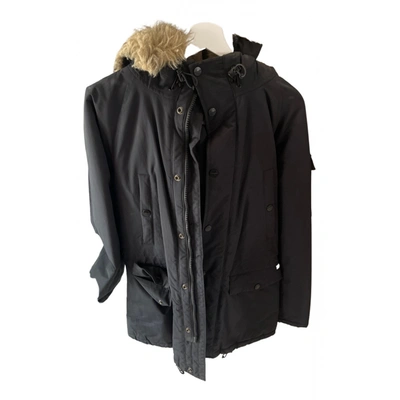 Pre-owned Carhartt Faux Fur Vest In Black