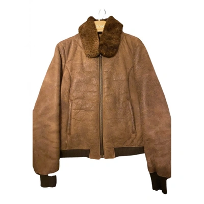 Pre-owned Mauro Grifoni Leather Jacket In Brown