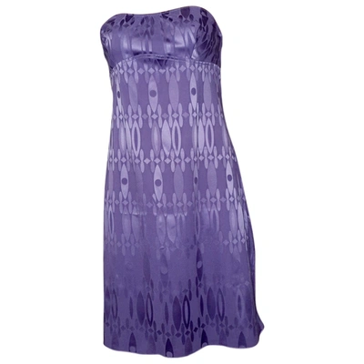Pre-owned La Perla Mini Dress In Purple