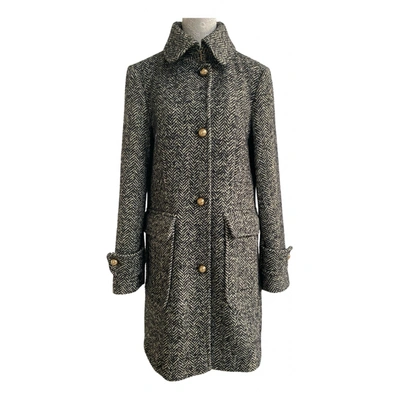 Pre-owned Max & Co Wool Dufflecoat In Anthracite