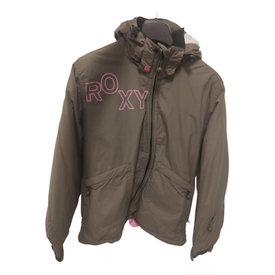 Pre-owned Roxy Jacket In Khaki