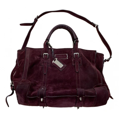 Pre-owned Barbara Bui Leather Crossbody Bag In Burgundy