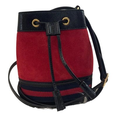 Pre-owned Gucci Leather Crossbody Bag In Red