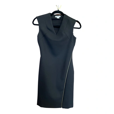 Pre-owned Helmut Helmut Lang Wool Mini Dress In Black