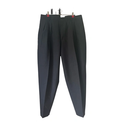 Pre-owned Mcq By Alexander Mcqueen Wool Trousers In Black